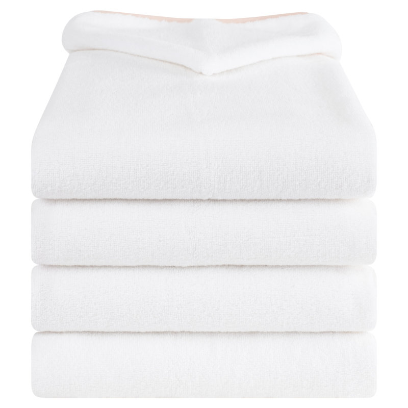 Serviettes de bain 100% coton, Rose