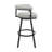 Hollie-May Mid-century Swivel Counter or Bar Height Bar Stool with Open Back in Faux Leather, Metal-362040837-362040838-365216864