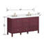 Meuble-lavabo double 60 po Alana-117807213