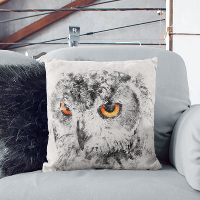 Eyed Owl Cushion with Filling