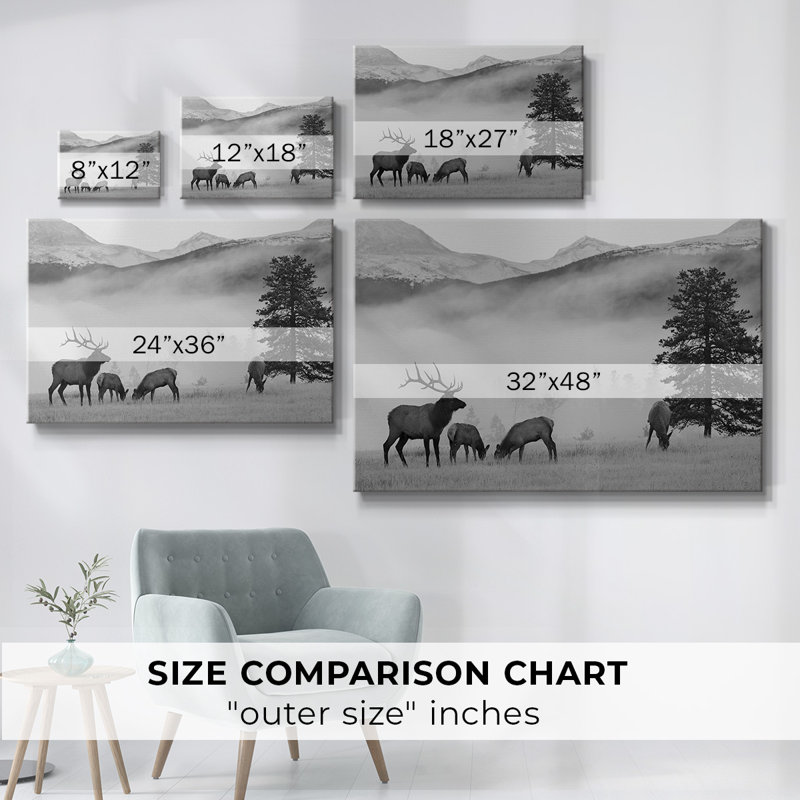 Toile tendue Mountain, H 18 po x l 27 po