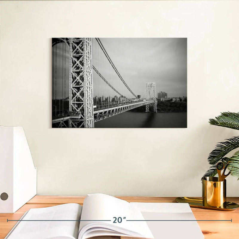 Lilie BW George Washington Bridge, 8" H x 12" W