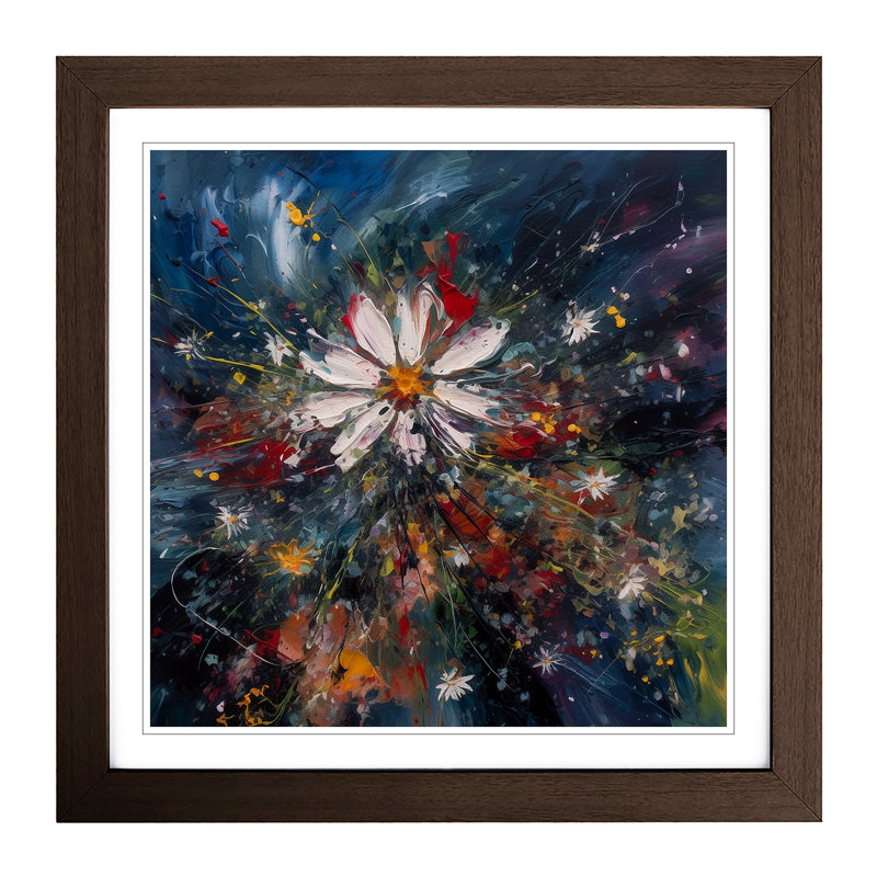Cosmos Expressionism No.3 - Framed Print, Walnut