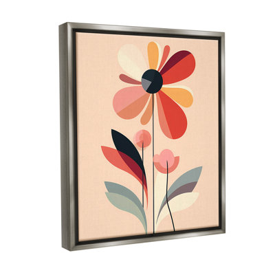 «Retro Abstract Bloom Floater Frame» par Walker Noble sur toile