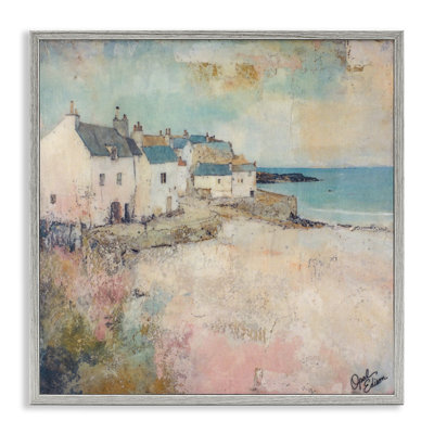 Town Corner Architecture Framed Giclee, design by Opal Edison