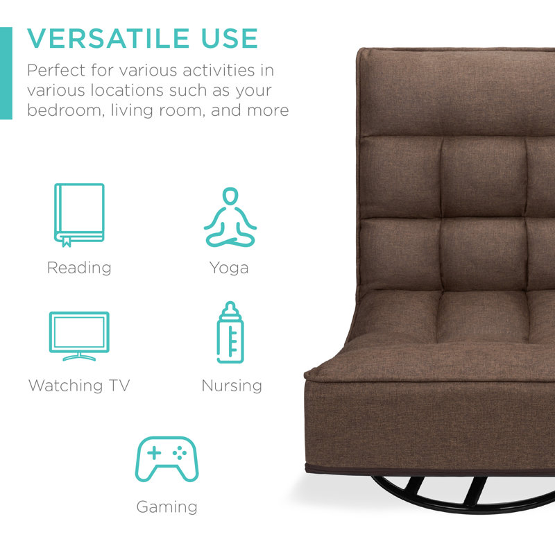 Trule Albanese Swiveling Floor Game Chair, Brown
