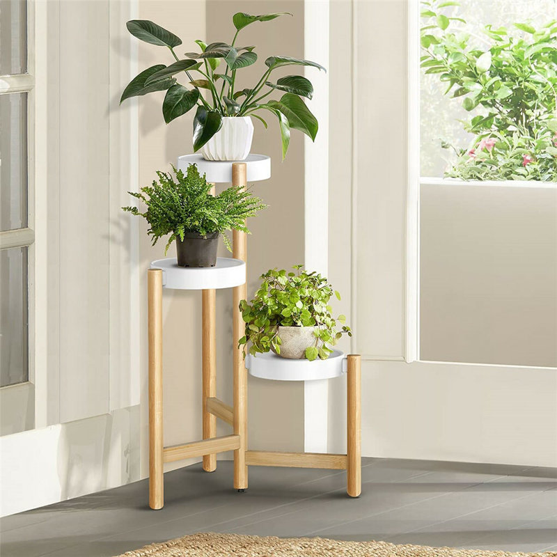 Trond Solid Wood Plant Stand 3 Tier