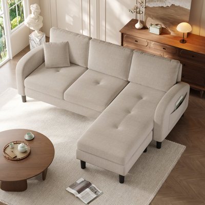 3 Seater Linen Sofa