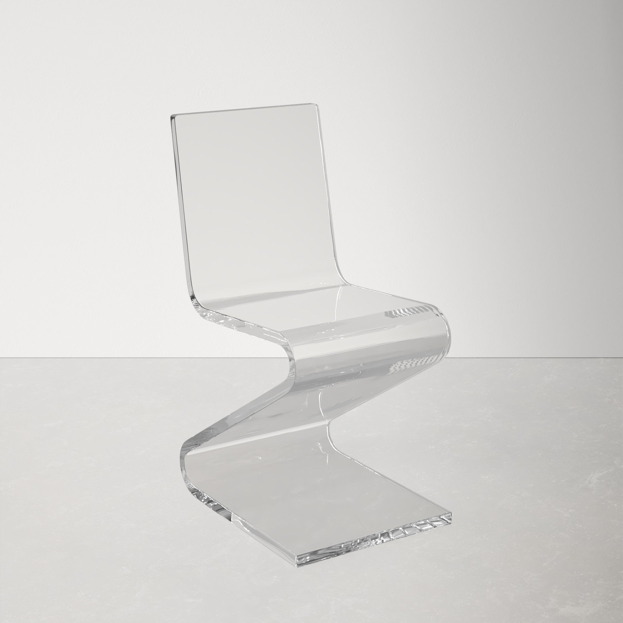 Gray best sale clear chair