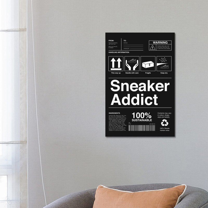 Sneaker Addict I by Avesix - Wrapped Canvas Print, 66.04 cm H x 45.72 cm W x 1.91 cm D