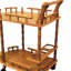 29 po de hauteur 2 tables à vin en bois avec roues verrouillables et support en chêne exquis captivant