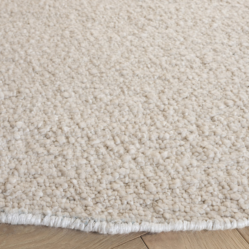 Tapis ivoire recyclé Brimfield, Rond 6 pi