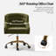 Chaise de travail en velours Doreen-1297583123