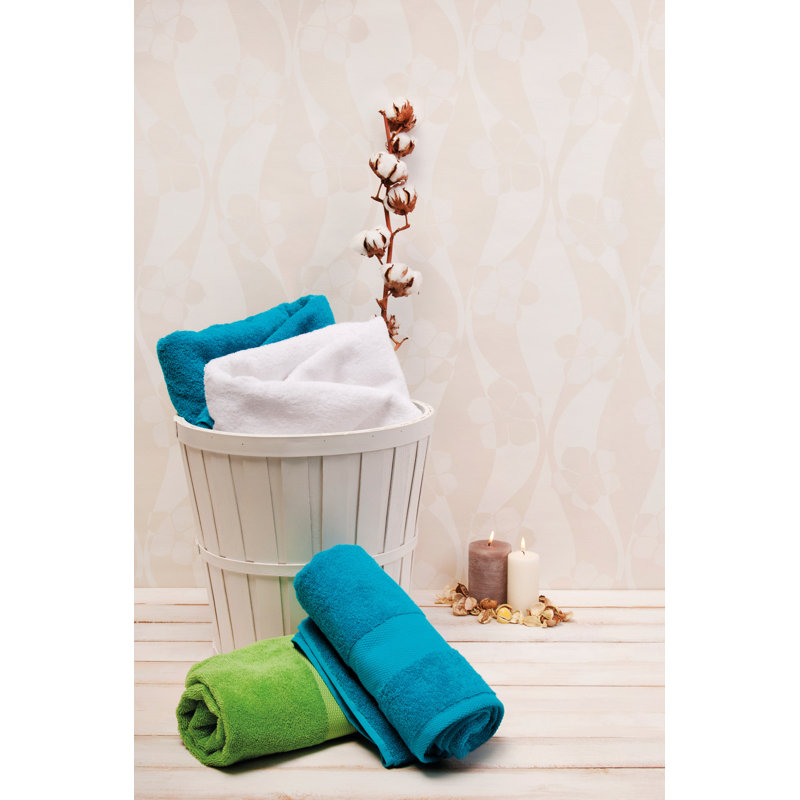 Spa Bath Sheet, Blue / White / Grey