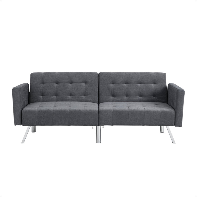 Canapé-lit Canapé-lit pliant convertible gris foncé