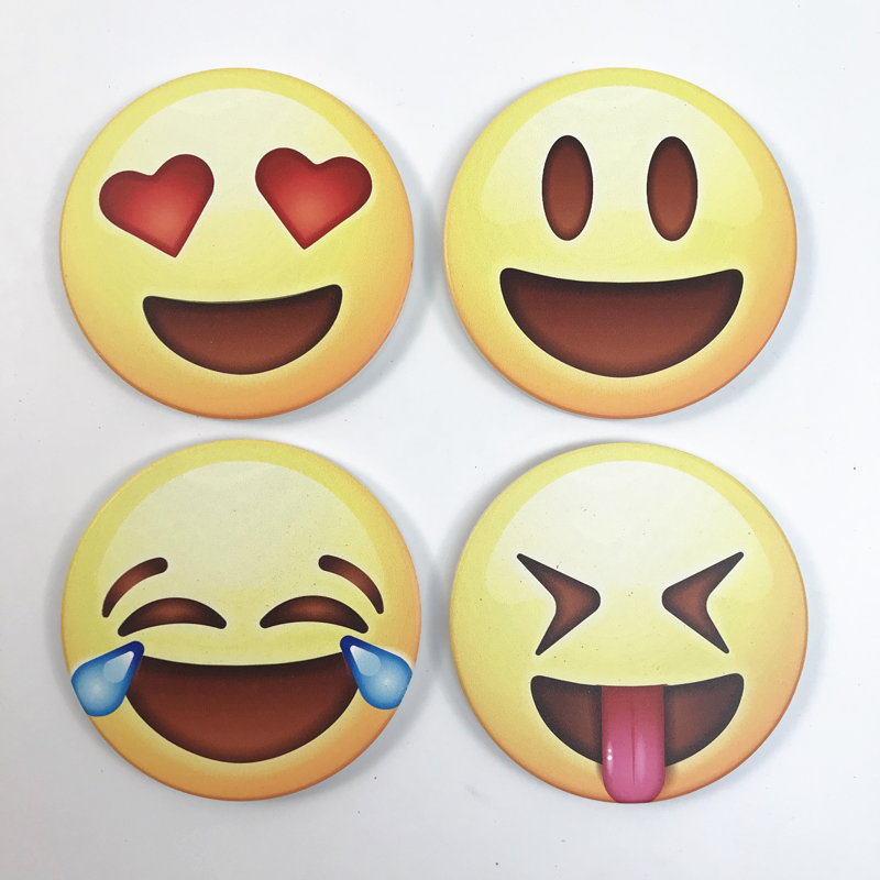 Ensemble de sous-verres smiley