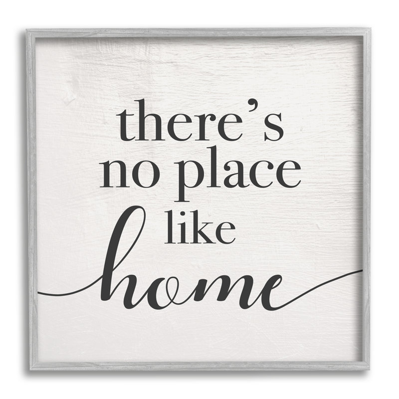 No Place Like Home, rustique, H 24 po x l 24 po x P 1,5 po, Estampe numérique Farmhouse