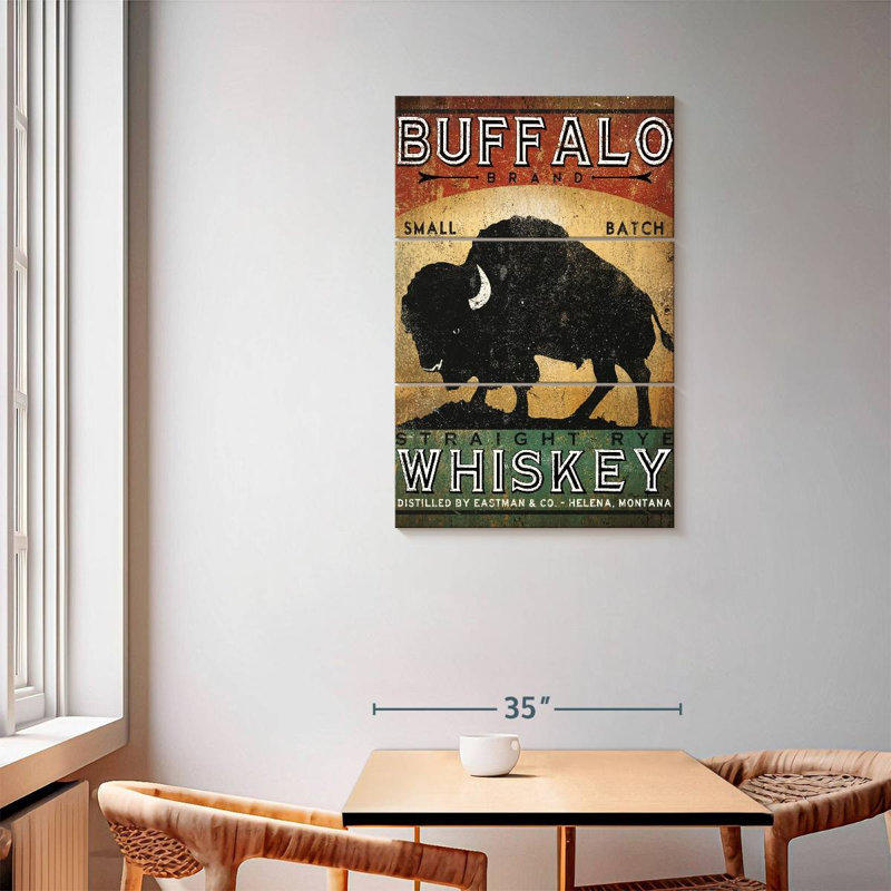 Brampt Buffalo Whiskey, 57" H x 36" W