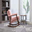 Mid Century Modern Accent Rocking Chair with Wood Frame-1174378283