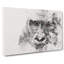 Gorilla With Brown Eyes - Wrapped Canvas Print-56659662