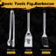 Ensemble d'outils de barbecue en acier inoxydable 4 pièces R.W.FLAME Premium