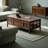 Solid Wood Walnut Coffee Table-128584551