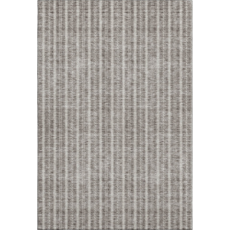 Premium Machine Washable Prisco Taupe Rug, Rectangle 5' x 7'6"