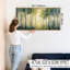 «Green Boho Sunburst», art mural encadré, minimaliste moderne pour bureau de chambre à coucher, 20 x 40 po