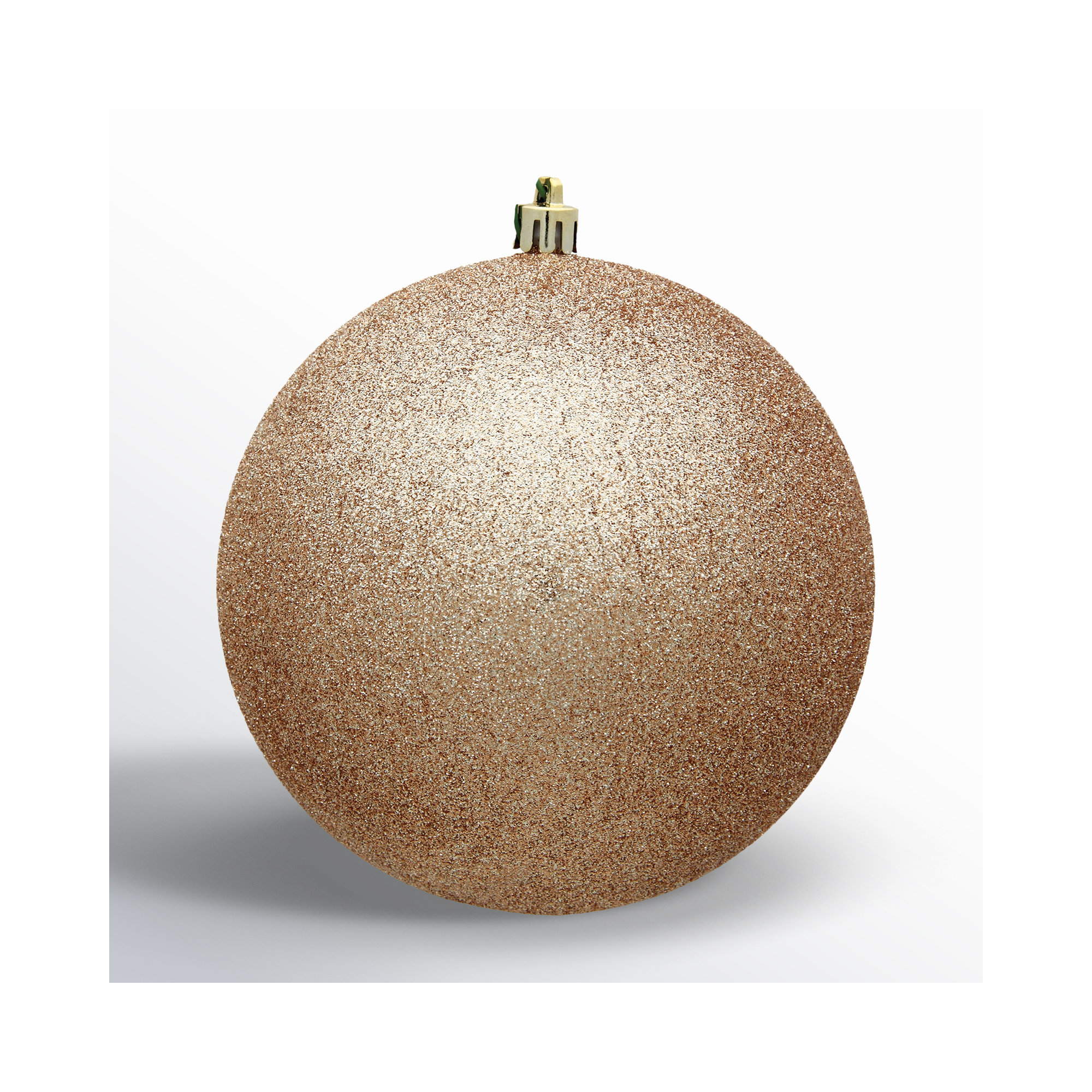 Holiday Décor Ball Ornament, Cafe Latte, 3" H x 3" W x 3" D