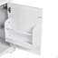 Meuble-lavabo de 20 pouces avec lavabo en céramique, porte à fermeture douce, tablette réglable et support de rangement fixé à la porte - idéal pour les petites salles de bain