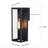 1-Light Outdoor Wall Light with Matte Black Finish-711524200