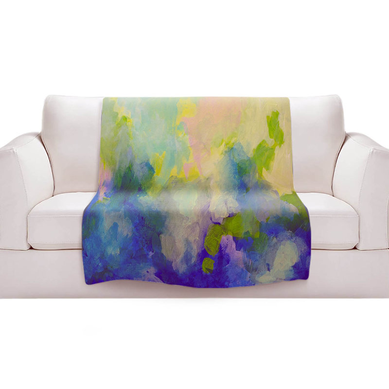 Couverture sherpa abstraite abstraite 1, l 51 po x L 60 po