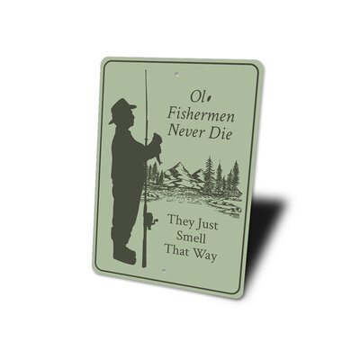 Old Fisherman Aluminum Sign -  Lizton Sign Shop, Inc, 3294-A1014