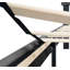 Structure de lit plateforme tapissier simple - Tête de lit capitonnée moderne en lin | Support en lattes de bois, aucun sommier requis, facile à assembler