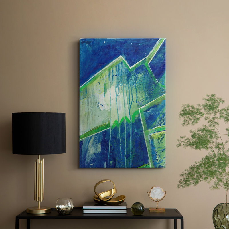 GeometricInCoolV - galerie sur mesure Cavas, H 36 po x l 24 po