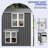 Balconera  8 Ft W X 12 Ft D Galvanized Steel Storage Shed With Window-129015624