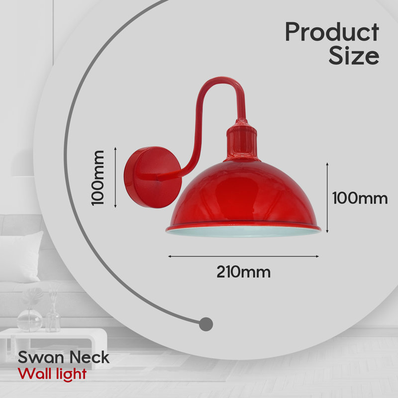 Fosdick Armed Sconce, Red/White