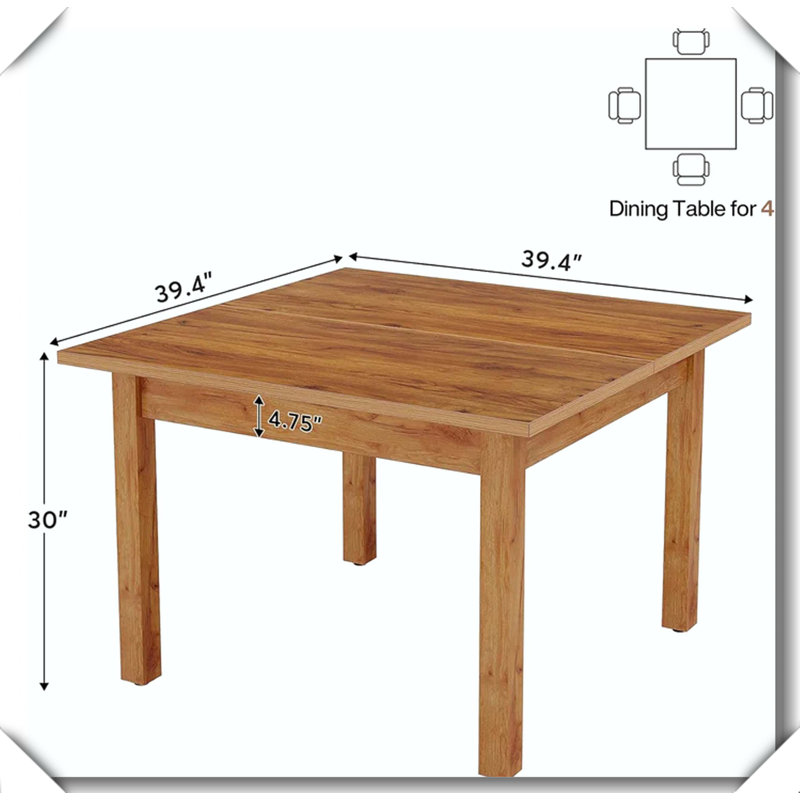 Table basse Nordic, Bois naturel