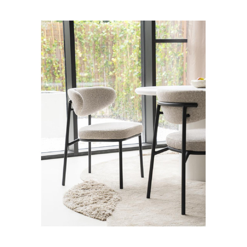 Dining Chair Upholstered Dining Chair, Beige