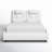 Belarmina PU Upholstered Low Profile Platform Bed with LED Light-1894314352-1894314355