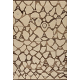 Abstract Area Rug in Brown/Beige