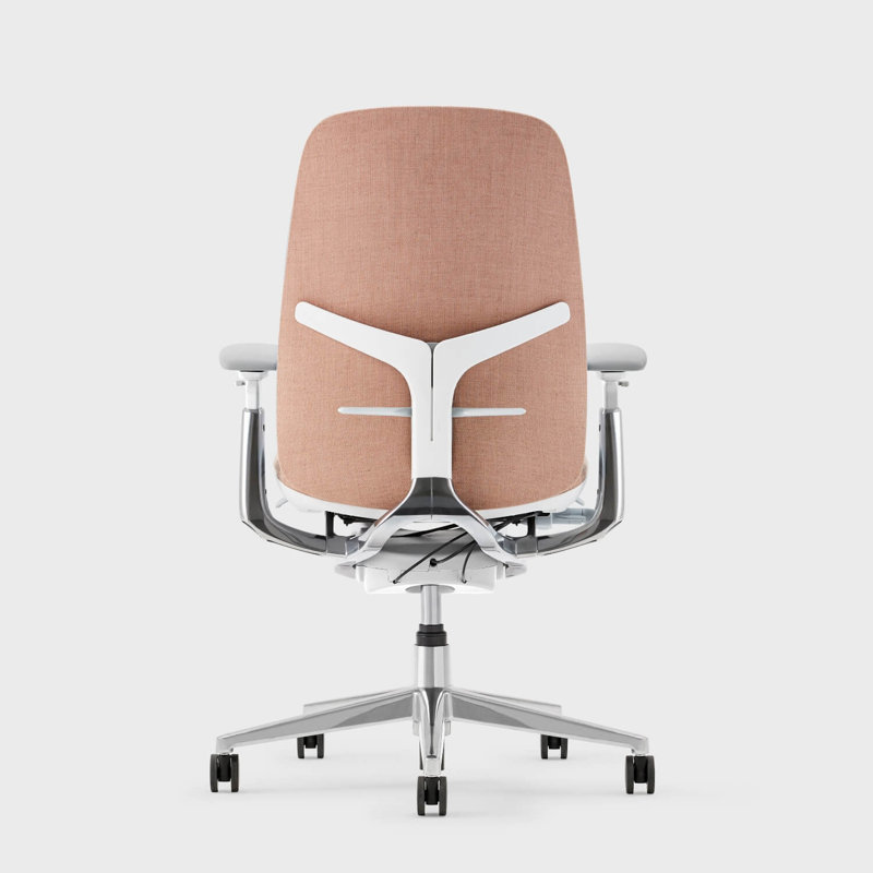 Haworth Zody Upholstered Office Chair - Dual Posture with Lumbar Support, Blush
