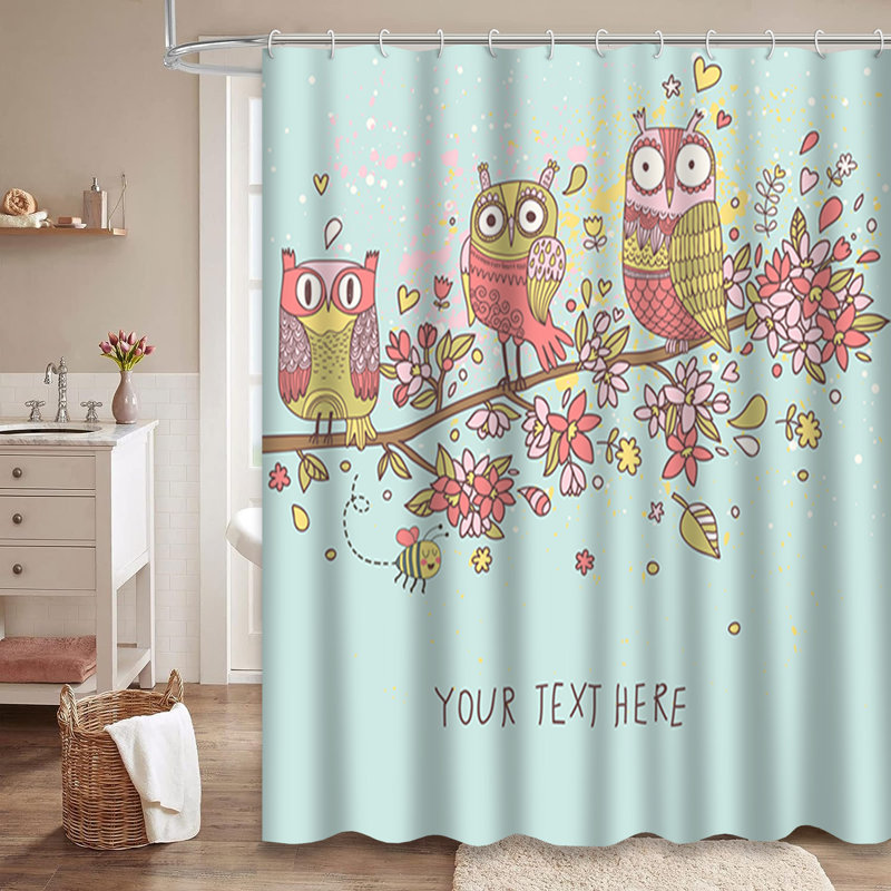 Rideau de douche avec 12 crochets, L 72 po x l 72 po