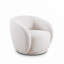 Fauteuil demi-tonneau rembourré Boucle-1709030877
