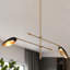 Lustre linéaire moderne à 2 lumières Lakendria