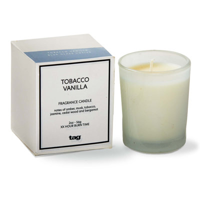 Bougie votive tabac vanille