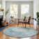 Premium Machine Washable Prisco Teal Rug