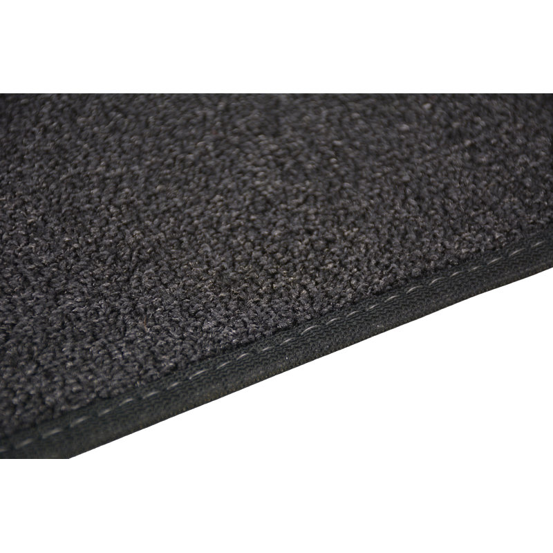 Tapis d'escalier antidérapant lavable à la machine, Rectangle 3 pi x 11,5 po, Noir
