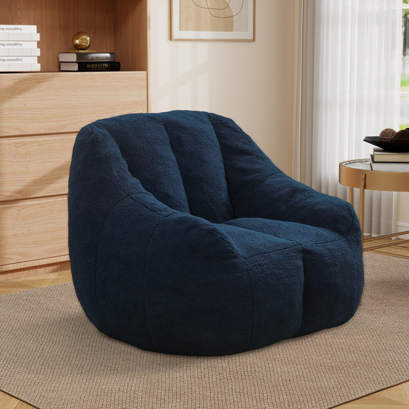 Fauteuil à billes, fauteuil de plancher moderne, Ourson bleu foncé
