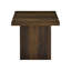Ensemble de 2 tables basses et tables de bout carrées, pin foncé
